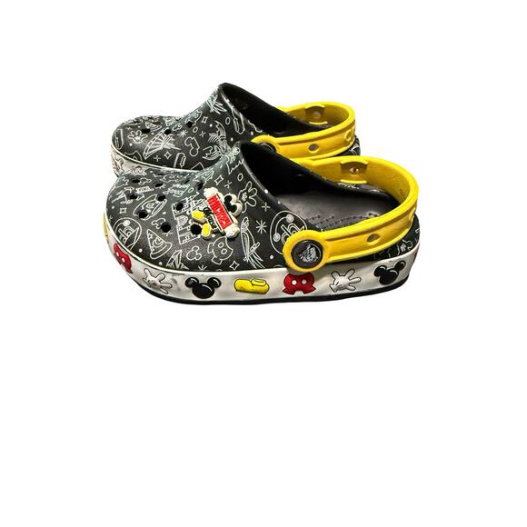 Disney Crocs Light Up Mickey Size 11 Toddler Kid Unisex Black Play Doodle Images - Picture 6 of 6